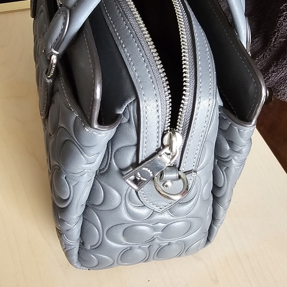 Coach Gray Mini Darcie With Matching Wallet - Picture 4 of 6